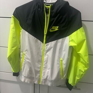 Nike Kids Jacket - Black, White, Neon Yellow